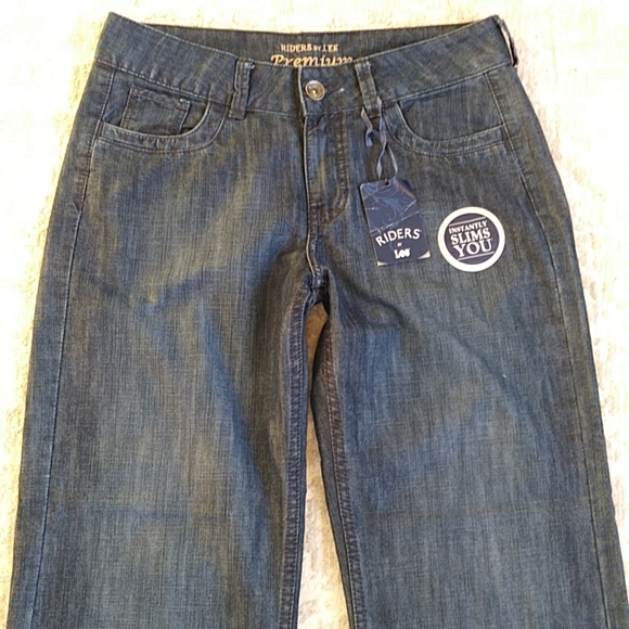 NEW Premium Riders by Lee Instantly Slims You Jeans 10P Blue - Picture 6 of 16